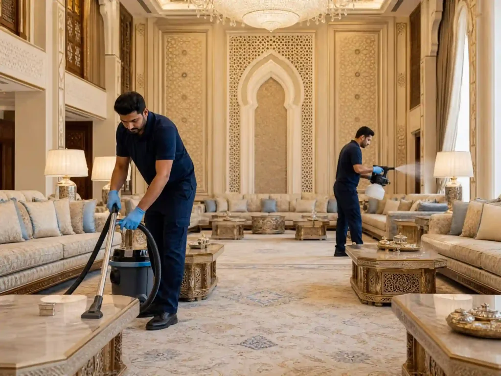 تنظيف وتعقيم مجالس في الإمارات داخل القصور والفلل